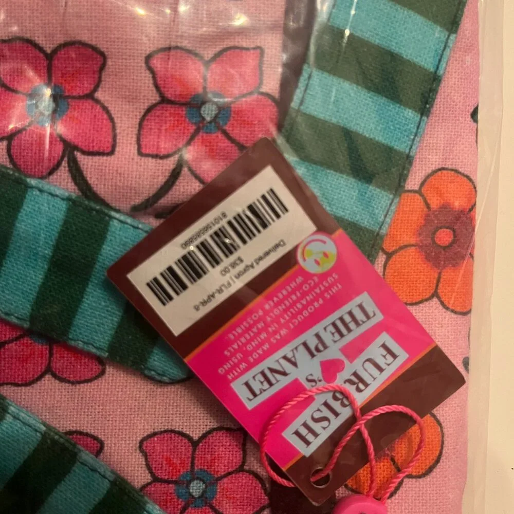 I Want It All and Would Like It Delivered Colorful Apron NWT Cotton Hostess Gift